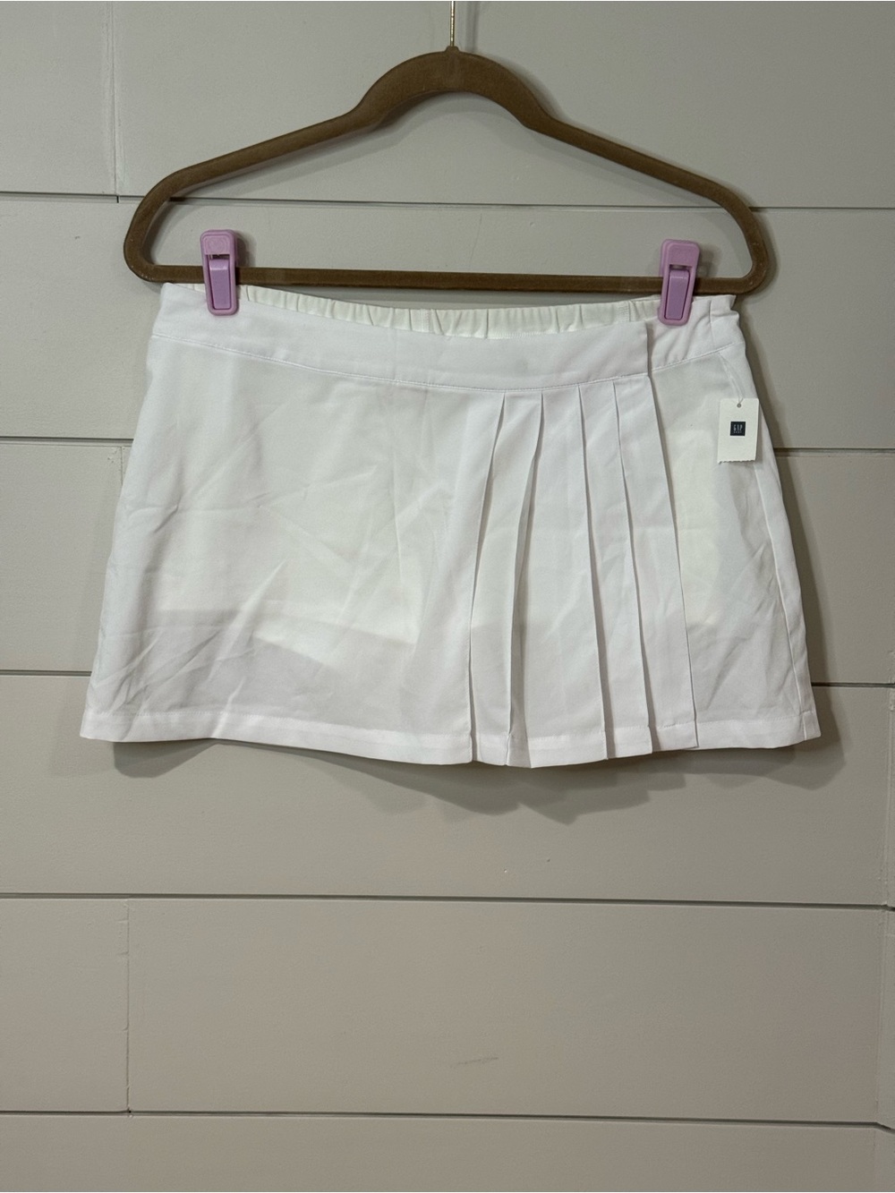 NEW GAP Body White Pleated Tennis Skort Size S